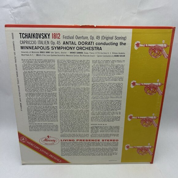 Tchaikovsky: 1812 Overture; Capriccio Italien LP Orchestre Symphonique De Montre - Picture 2 of 4